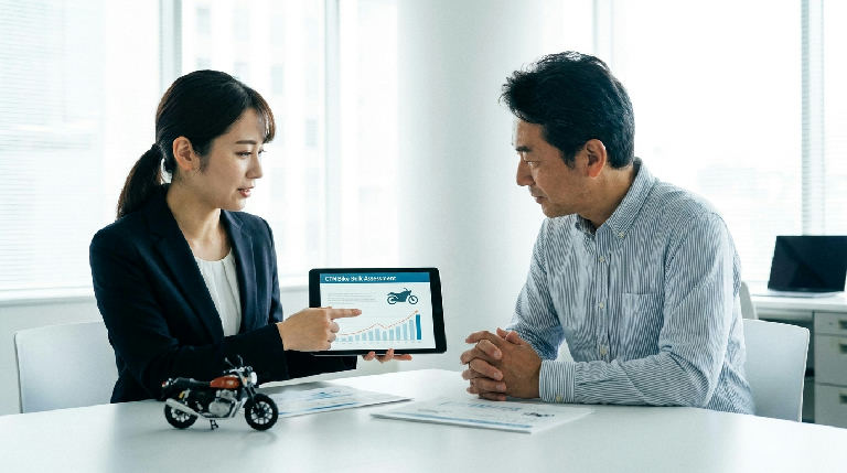 CTNバイク一括査定の評判は？最大10社からの見積もりがスマホ完結 関連の解説画像2